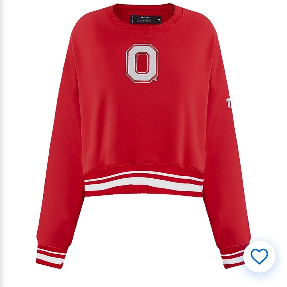 Ohio state cropped crew sweatshirt